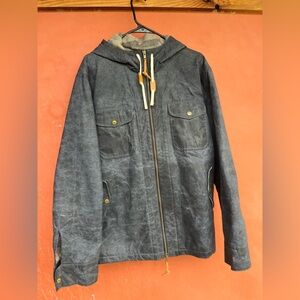Taylor Stitch Waxed Canvas Wool Lined Hooded Jacket Men’s 42